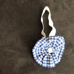 Gingham baby headband